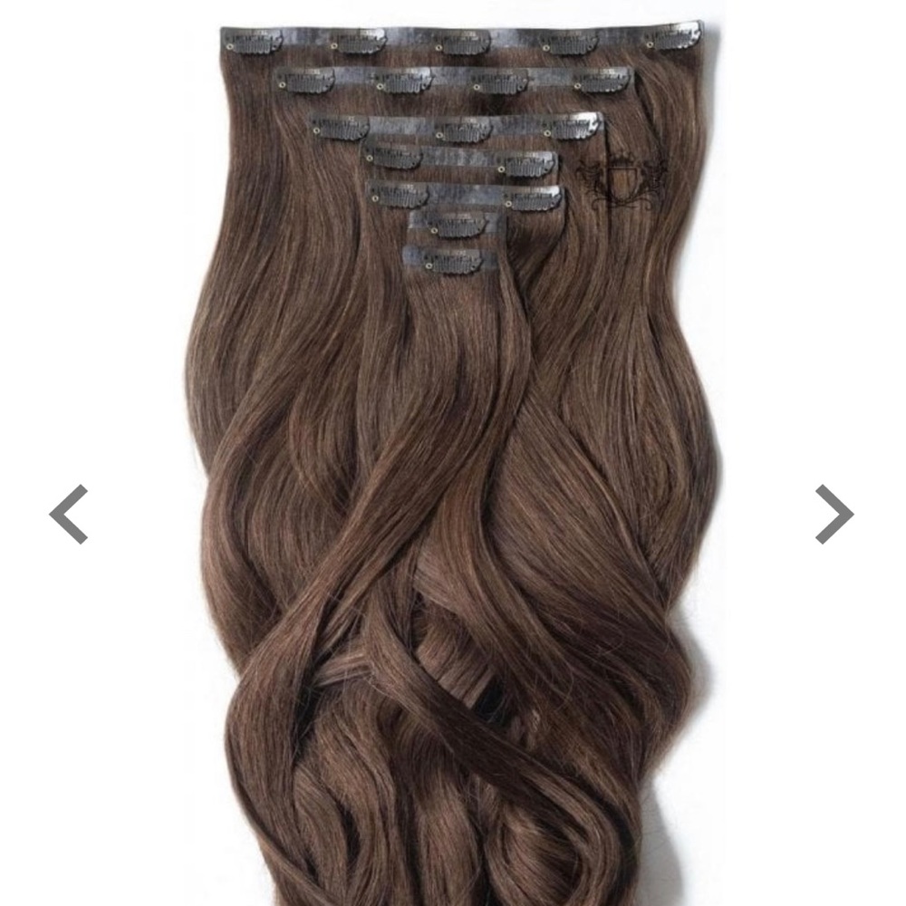 Foxy Locks SUPERIOR SEAMLESS Clip-In 230G 22" EXTENSIONS in Chocolate 🤎